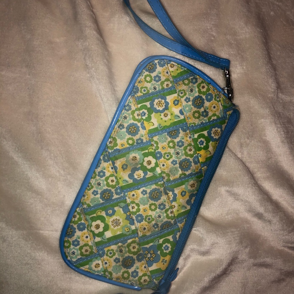 Vera Bradley green and yellow floral wallet